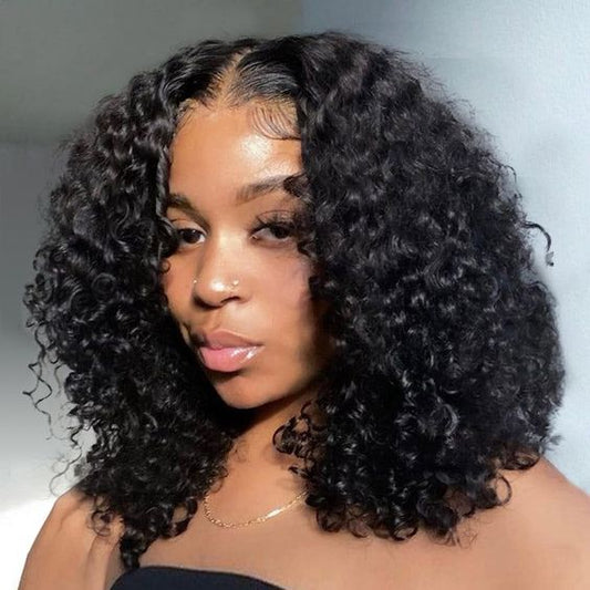 Lemoda HD Lace 13x4 Lace Front Wig 180% / 250% Hair Density Curly Bob Wigs Curly Wave Wig for Black Women