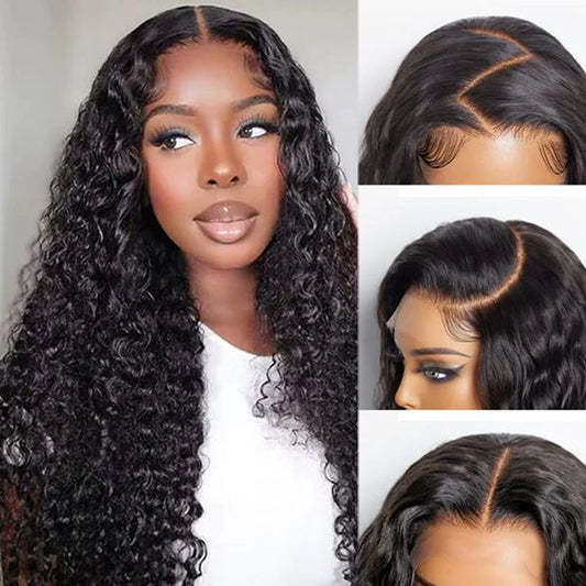 Lemoda 100% Virgin Human Hair 13x6 Lace Frontal Wig Super Secure Water Wave Transparent Lace Wig