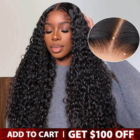 100$ Off Human Hair 13x4 HD Lace Frontal Wig Curly human hair wig 180% Density - Lemoda Hair