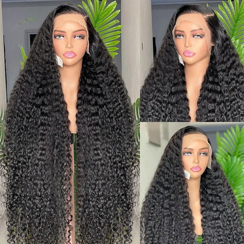 100$ Off Human Hair 13x4 HD Lace Frontal Wig Curly human hair wig 180% Density - Lemoda Hair