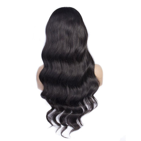 13x4 Lace Front Wig Nature Black Body Wave With Glueless Pre Plucked Baby Hair - Lemoda Hair