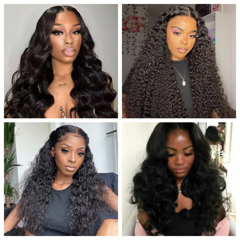 13X4 Real Human Hair Wigs Pre Plucked Transparent Lace Wigs With Baby Hair 180% Density - Lemoda Hair