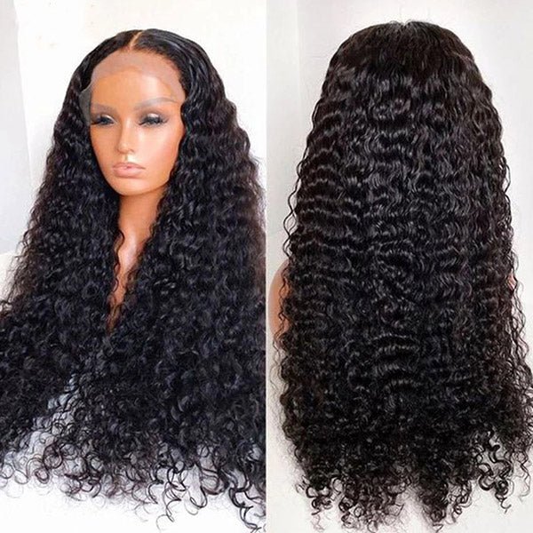 13x4 Transparent Lace Malaysian Virgin Curly Wig With Bleached Invisible Knots 180% Density - Lemoda Hair