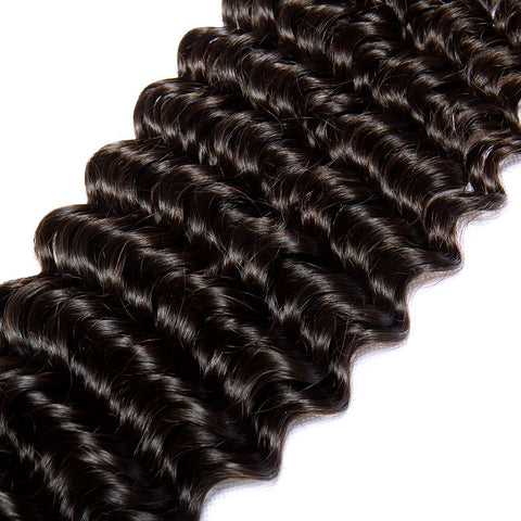 3 Bundles 12A Peruvian Raw Virgin Hair Deep Curly Wave hair bundles - Lemoda Hair