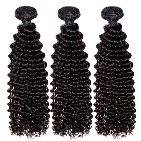 3 Bundles 12A Peruvian Raw Virgin Hair Deep Curly Wave hair bundles - Lemoda Hair