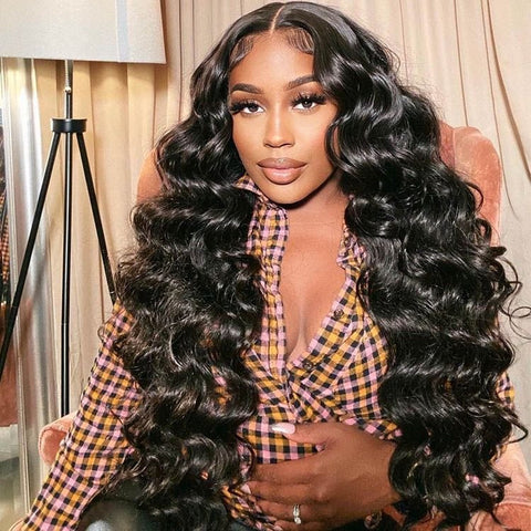 3 Bundles Indian Virgin Hair Loose Wave Bundles With 13*4 Lace Frontal - Lemoda Hair