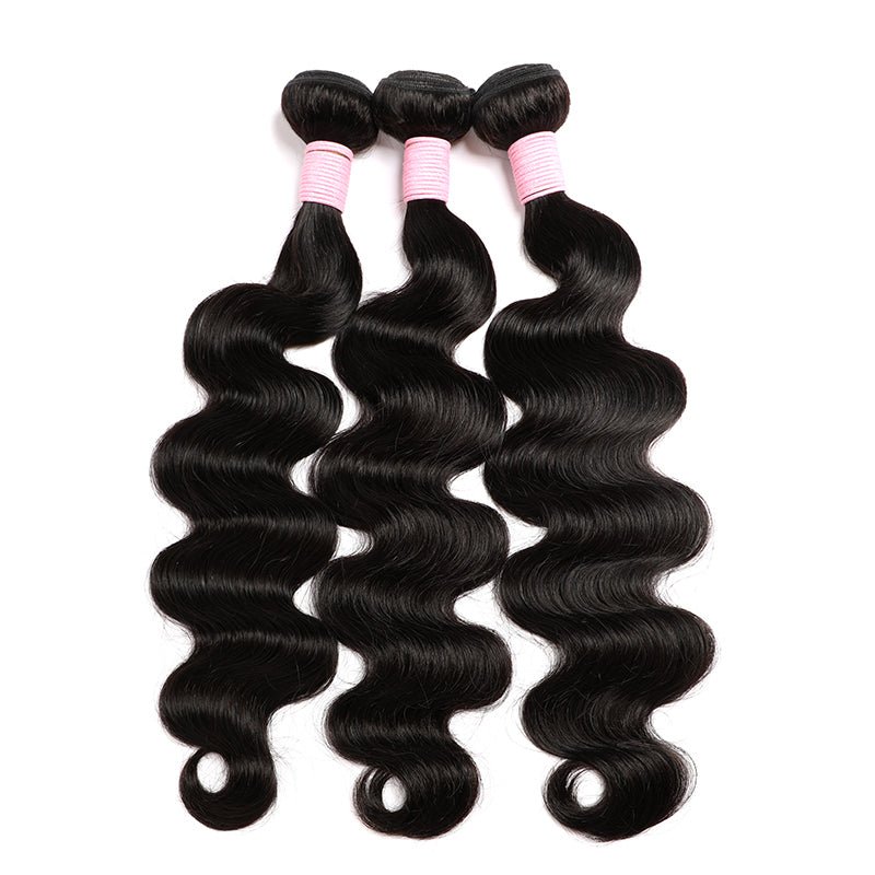 3 Bundles Natural Black Body Wave Brazilian Virgin Hair 10 - 28 inch 3 Pieces Pack - Lemoda Hair