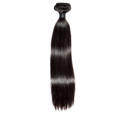 3 Bundles Natural Black Straight Peruvian Human Hair Weaves - Lemoda Hair