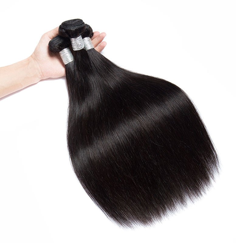 3 Bundles Precious Peruvian 100% human Hair Natural Black Straight Hair Bundles - Lemoda Hair