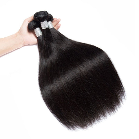 3 Bundles Precious Peruvian 100% human Hair Natural Black Straight Hair Bundles - Lemoda Hair