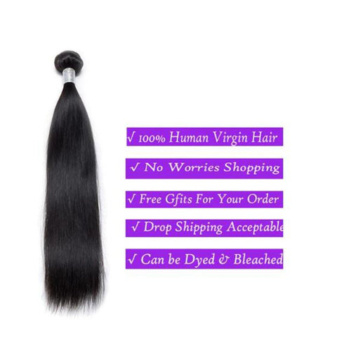 3 Bundles Precious Peruvian 100% human Hair Natural Black Straight Hair Bundles - Lemoda Hair