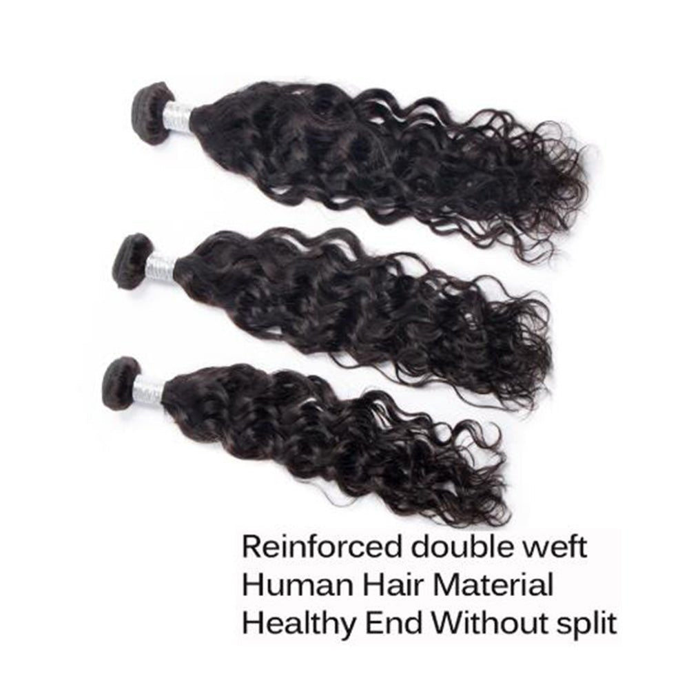 3 Bundles Water Wave Bundles Malaysian Virgin Human Hair Weave - Lemoda Hair