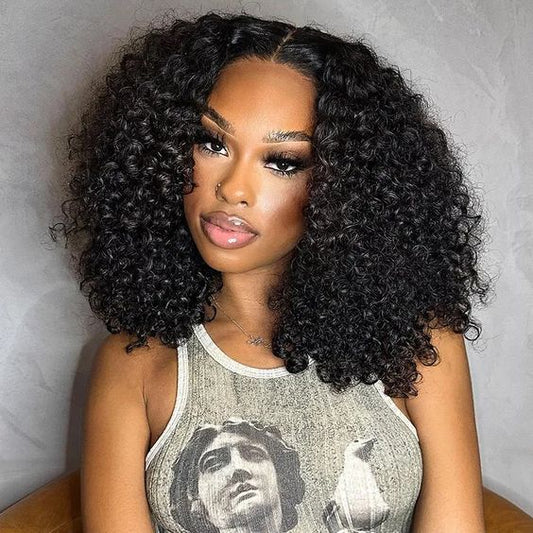 Lemoda HD Lace 13x4 Lace Front Wig 180% / 250% Hair Density Curly Bob Wigs Curly Wave Wig for Black Women