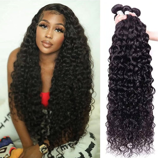 4pcs/pack Indian Human Hair Water Wave Virgin Hair Weaves - Lemoda Hair