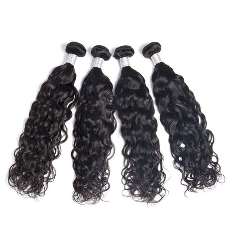 4pcs/pack Indian Human Hair Water Wave Virgin Hair Weaves - Lemoda Hair