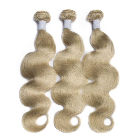 613 Blonde Bundles Brazilian Body Wave Remy Human Hair 3 Bundles - Lemoda Hair