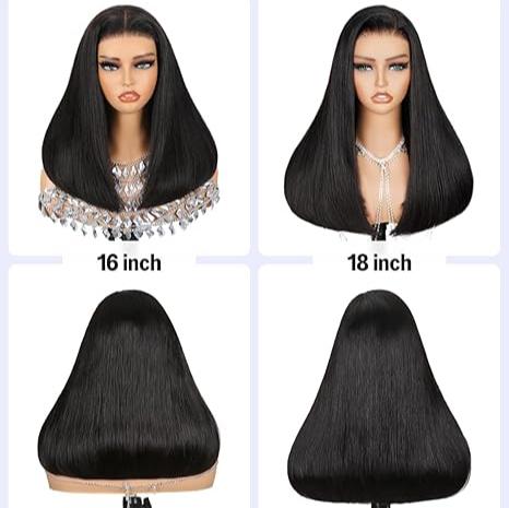 Lemoda Double Drawn Human Hair Wigs Bob Wig 13x4 Lace Front Wig 210% Density Real HD Lace