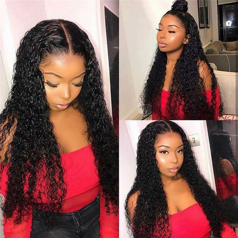 6x6 Curly Lace Closure Wigs Transparent Lace Front Wigs 100% Human Hair Wigs With Baby Hair 180% Density - Lemoda Hair