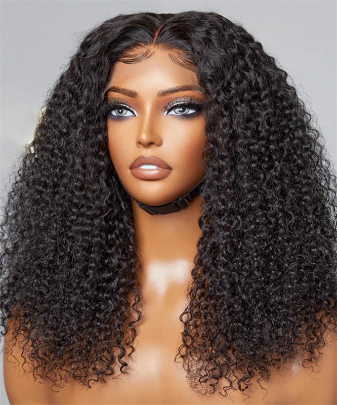 6x6 Lace Closure Wigs Human Hair Ready to Wear and Go Glueless Wigs Human Hair Kinky Curly Human Hair Wigs - Lemoda Hair