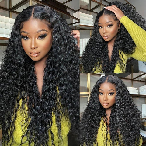 6x6 Wear and Go Glueless Wigs Pre Plucked Deep Wave Lace Front Wigs Human Hair for Women - Lemoda Hair