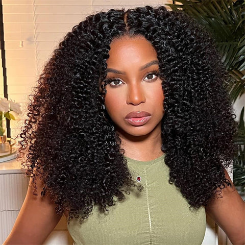 Kinky Curly 13x6 Transparent Lace Front Wig