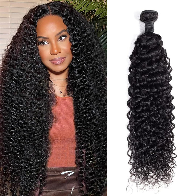 Curly Single Bundles Human Hair Brazilian Virgin Hair