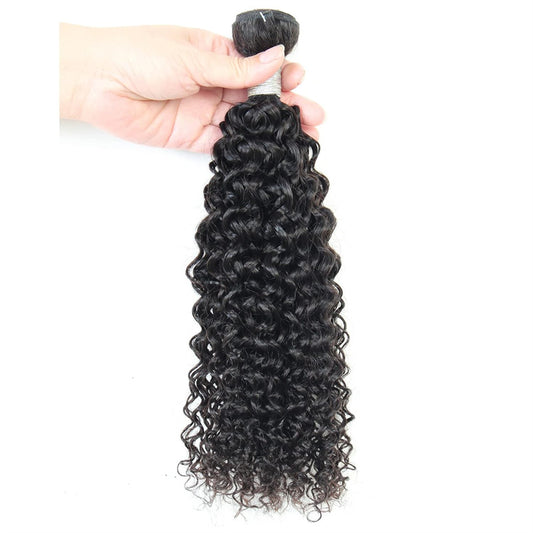 Curly Single Bundles Human Hair Brazilian Virgin Hair