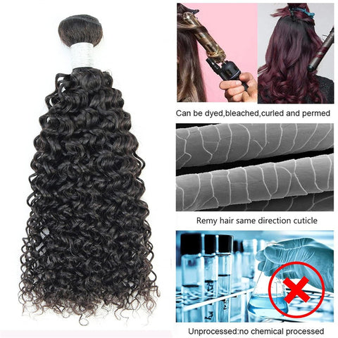 Curly 1 Bundles Human Hair 100% Brazilian Virgin Hair