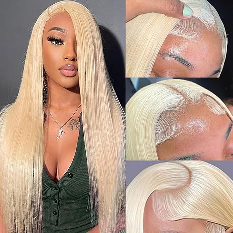 Lemoda 13x4 Lace Front Wig 613 Blonde HD Transparent Lace Straight Hair With Pre-plucked Natural Hairline