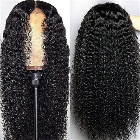 6x6 Lace Closure Wigs Kinky Curly transparent lace front wig