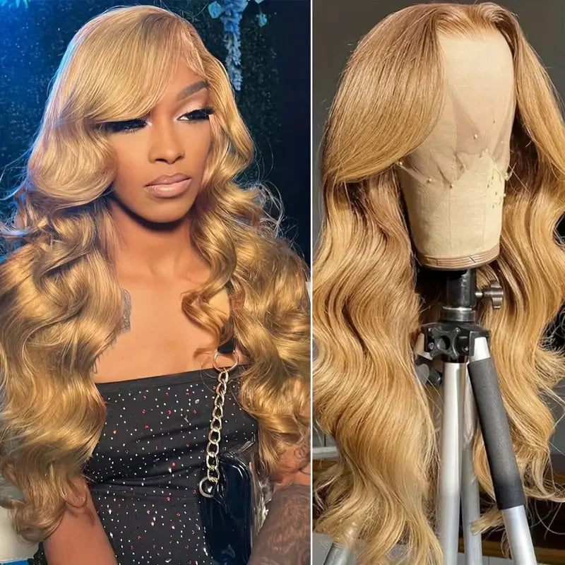 Honey Blonde 13x4 body wave wig 180%/250% density