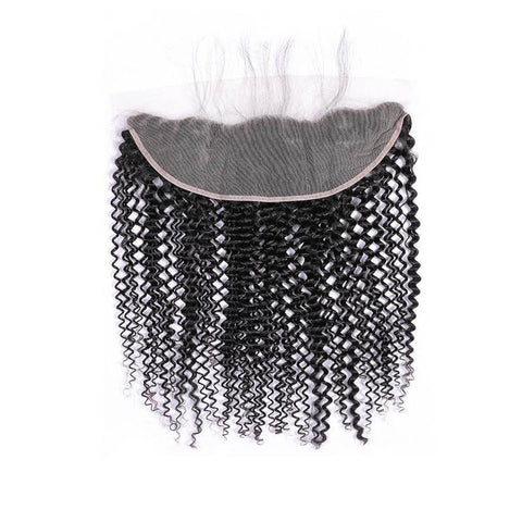 Kinky curly 13x4 lace frontal human hair