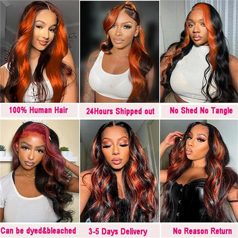 -Ginger-6x6 Wear-Go-Human-Hair-Wigs-Ginger-Colored-Highlight-Pre-Plucked-Body-Wave-Wig_5