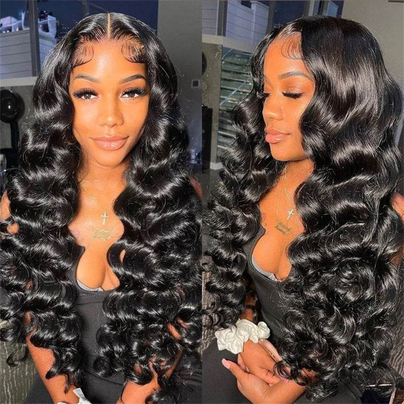 6x6 Lace Closure  Loose Wave Wigs
180% density