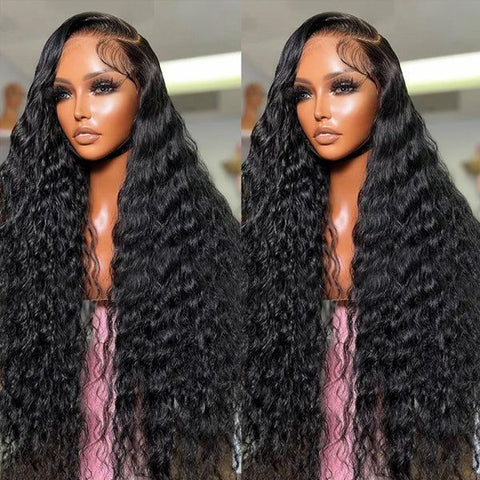 Lemoda 100% Virgin Human Hair 13x6 Lace Frontal Wig Super Secure Water Wave Transparent Lace Wig