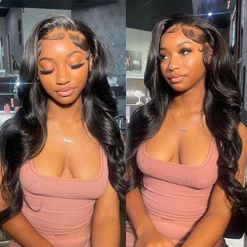 Body Wave Invisible Lace Front Wigs Unprocessed Virgin Human Hair Wigs 180% Density - Lemoda Hair