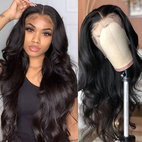 Body Wave Invisible Lace Front Wigs Unprocessed Virgin Human Hair Wigs 180% Density - Lemoda Hair