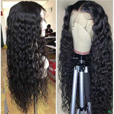 Brazilian 13x4 Lace Front Human Hair Wigs Water Wave With Baby Hair - Lemoda Hair