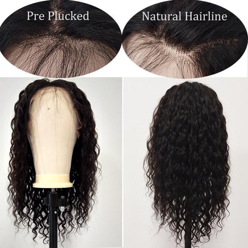 Brazilian 13x4 Lace Front Human Hair Wigs Water Wave With Baby Hair - Lemoda Hair