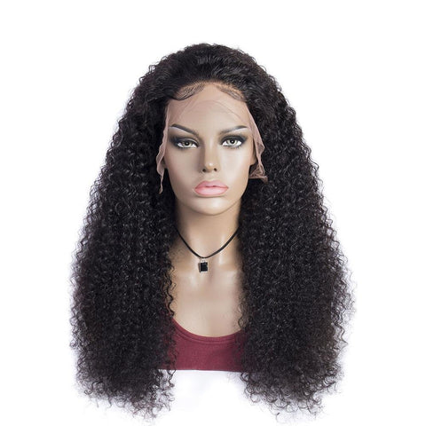 Brazilian Curly Wave Pre Plucked With Natual Hairline Human Hair 13x4 Lace front Wigs - Lemoda Hair