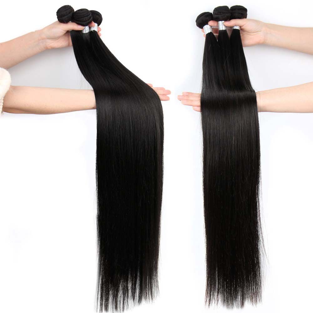 Brazilian Long and Straight Human Hair Weaves Remy Human Hair - Lemoda Hair