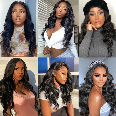 Brazilian Virgin Human Hair Body Wave 4 Bundles With 13x4 Lace Frontal - Lemoda Hair