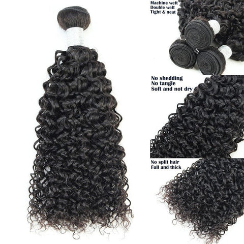 Curly Single Bundles Human Hair Brazilian Virgin Hair - Lemoda Hair