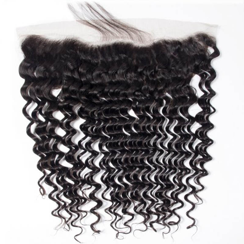 Deep Wave Brazilian Hair Bundles With 13x4 Lace Frontal - Lemoda Hair