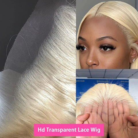 Lemoda 13x4 Lace Front Wig 613 Blonde HD Transparent Lace Straight Hair With Pre-plucked Natural Hairline