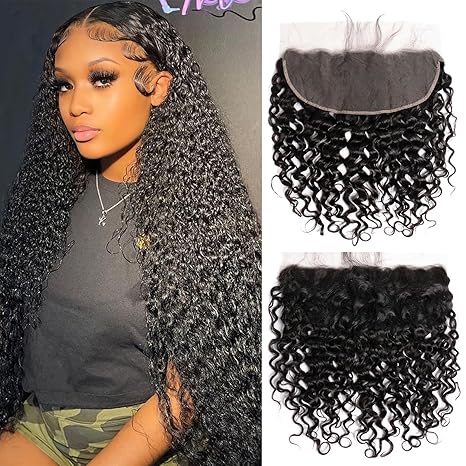 Fast Delivery Lemoda 13x6 HD Transparent Lace Frontal Ear to Ear Water Wave Natural Black - Lemoda Hair