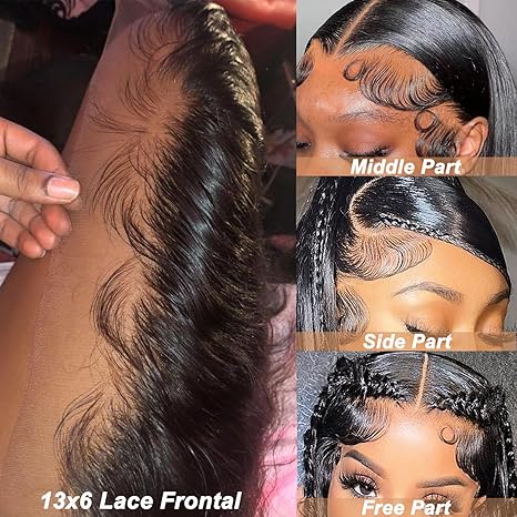 Fast Delivery Lemoda 13x6 HD Transparent Lace Frontal Ear to Ear Water Wave Natural Black - Lemoda Hair