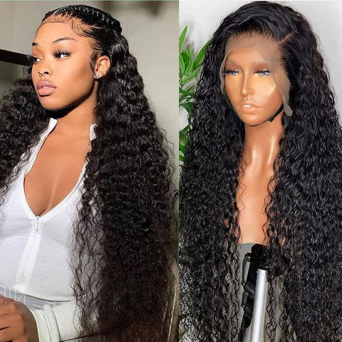 Fast Delivery Real HD Lace Lemoda 13x6 Lace Frontal Wig Water Wave Natural Hairline Virgin Human Hair Wigs - Lemoda Hair