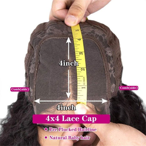 Flash Sale | Lemoda 4x4 Lace Closure Wigs 150% Natural Hairline Human Hair Wigs - Lemoda Hair