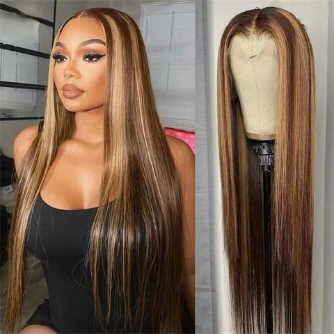 Flash Sale | Lemoda P4/27 Highlight Wigs 13x4 Lace Front Human Hair Wigs 150% - Lemoda Hair